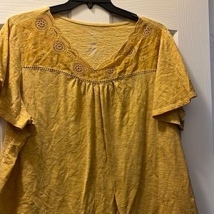 Yellow boho top